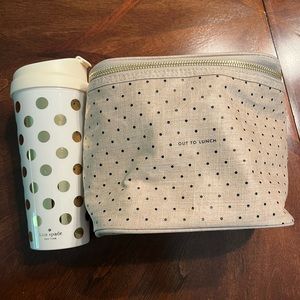 Kate Spade lunch tote with tumbler